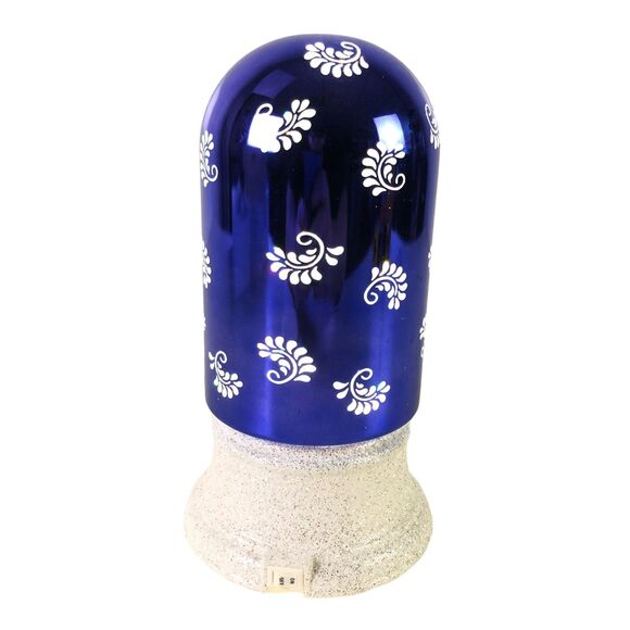 Vintage Cracker Barrel Lighted Peacock Foiled Glitter Water Globe New/Box RARE - Picture 1 of 8